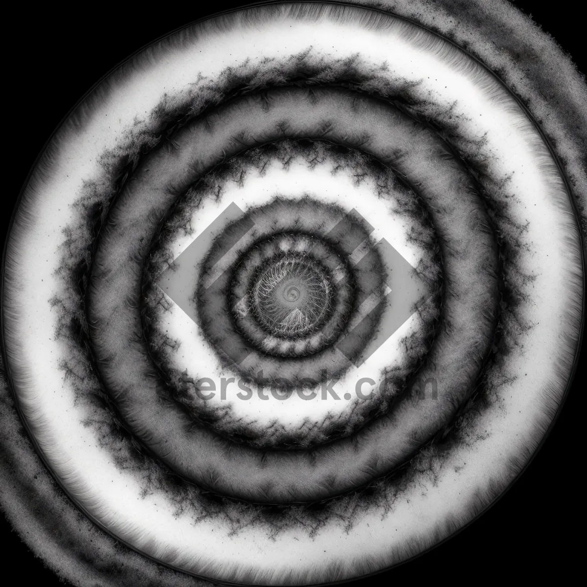 Picture of Coiled Gastropod Shell: Intricate Mollusk Spiral Design