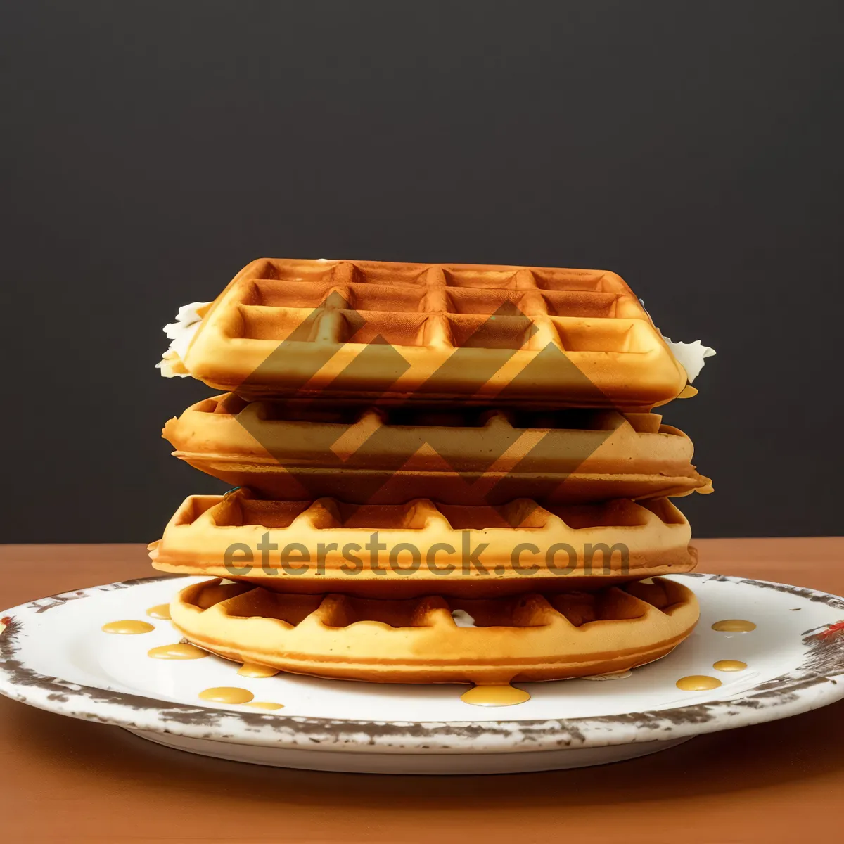 Picture of Delicious stack of sweet breakfast pastries.