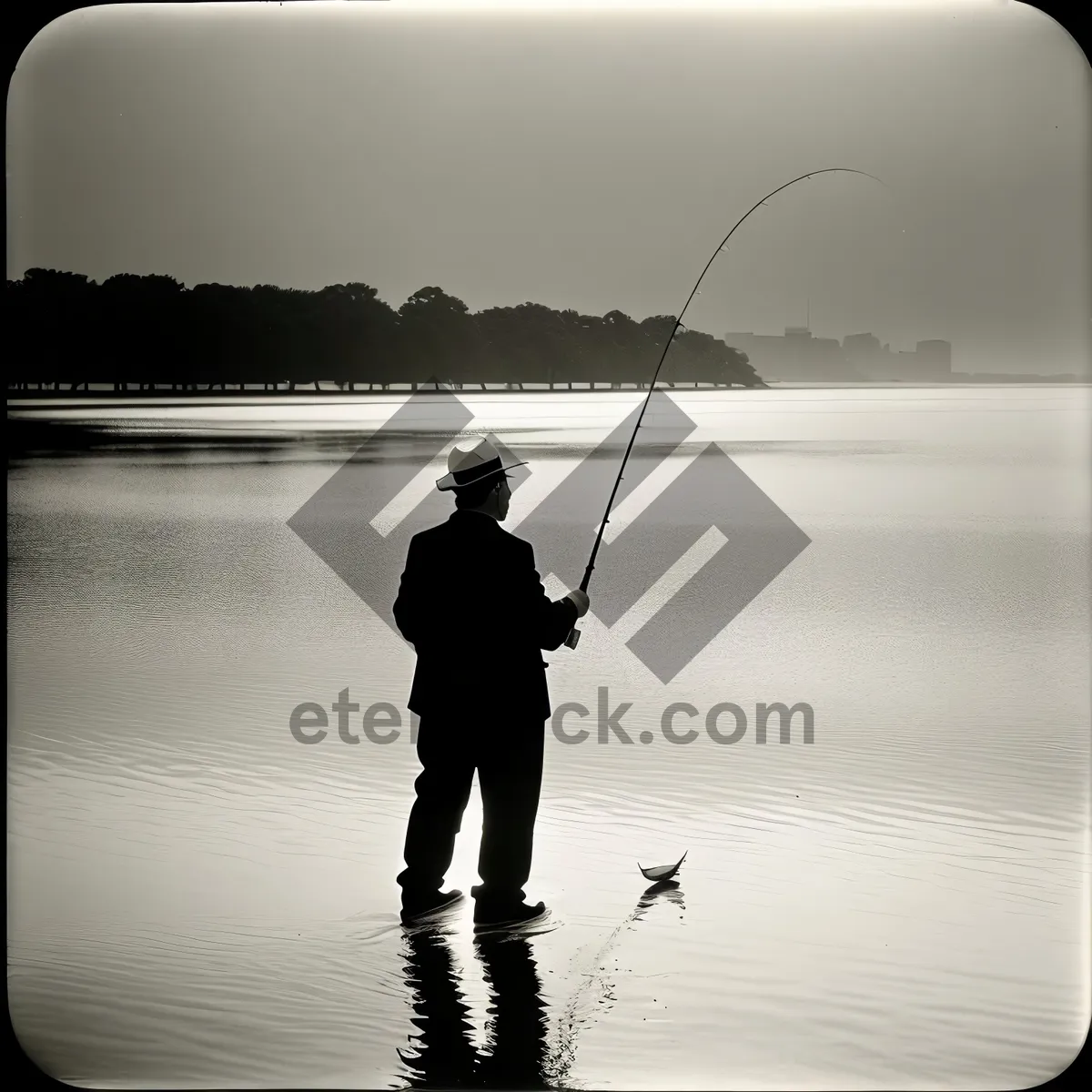 Picture of Fisherman's Sunset Serenity by the Water