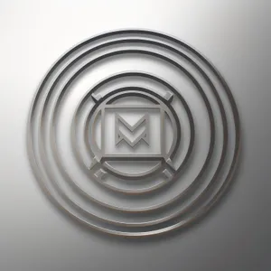 Circle Motion: Graphic Labyrinth Design, 3D Art Symbol