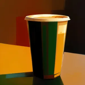 Refreshing Espresso in Glass Mug