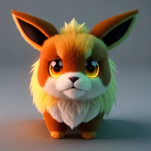 Adorable Fluffy Kitty with Piercing Green Eyes