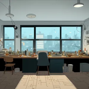 Modern Luxury Apartment interior with stylish furniture and decor