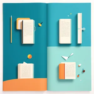 Web Design Icon Set with Notebook and Map