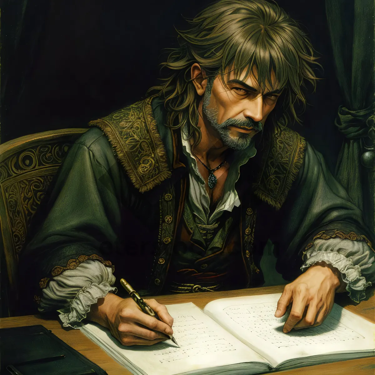 Picture of Professional businesswoman working on laptop at office desk