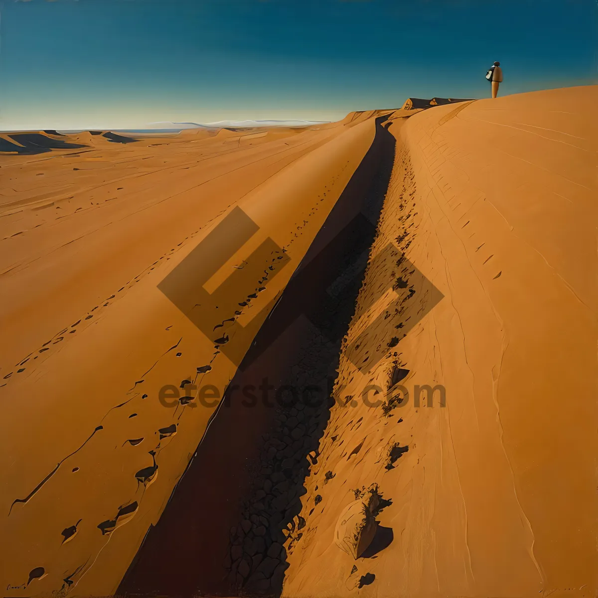 Picture of Golden Dunes: Majestic Desert Landscape in Morocco