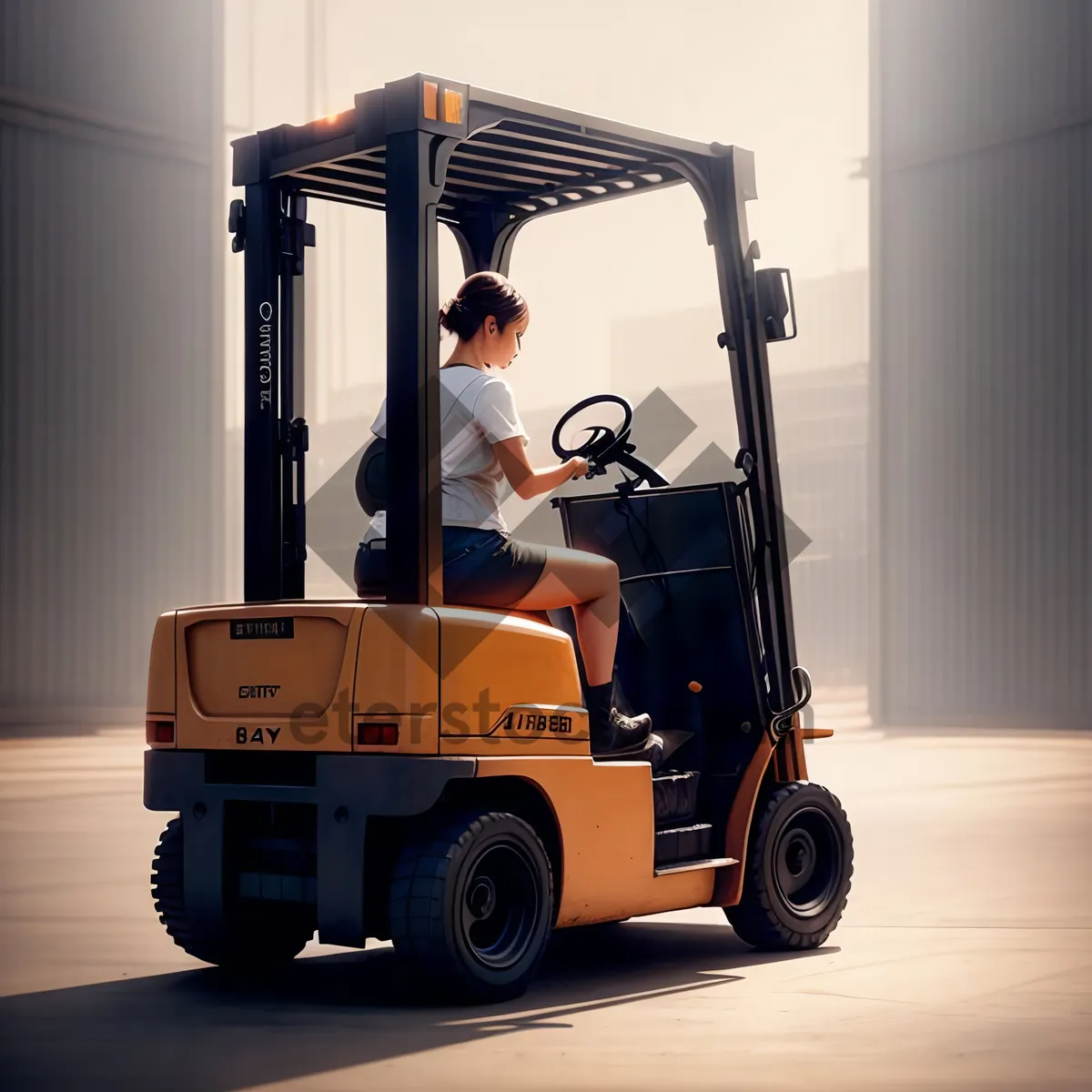 Picture of Heavy-duty Forklift Truck for Industrial Transport