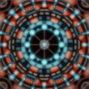 Vibrant Geometric Kaleidoscope Design