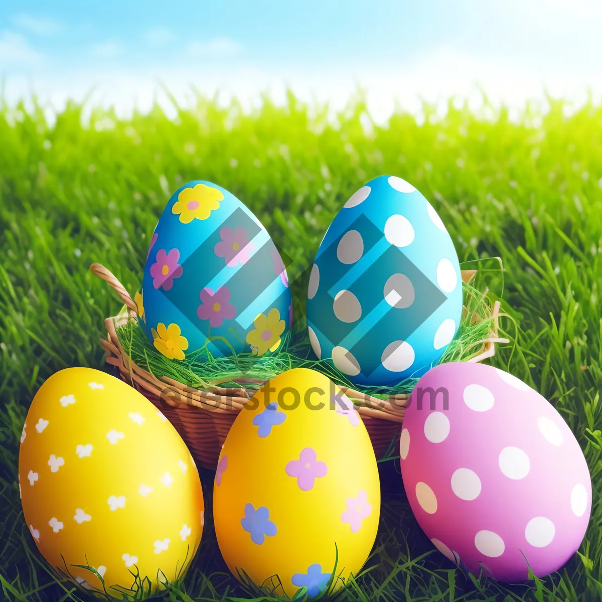 Picture of Vibrant Easter Egg Celebration