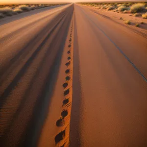 Sandy Highway: Embracing the Desert's Dynamic Dunes