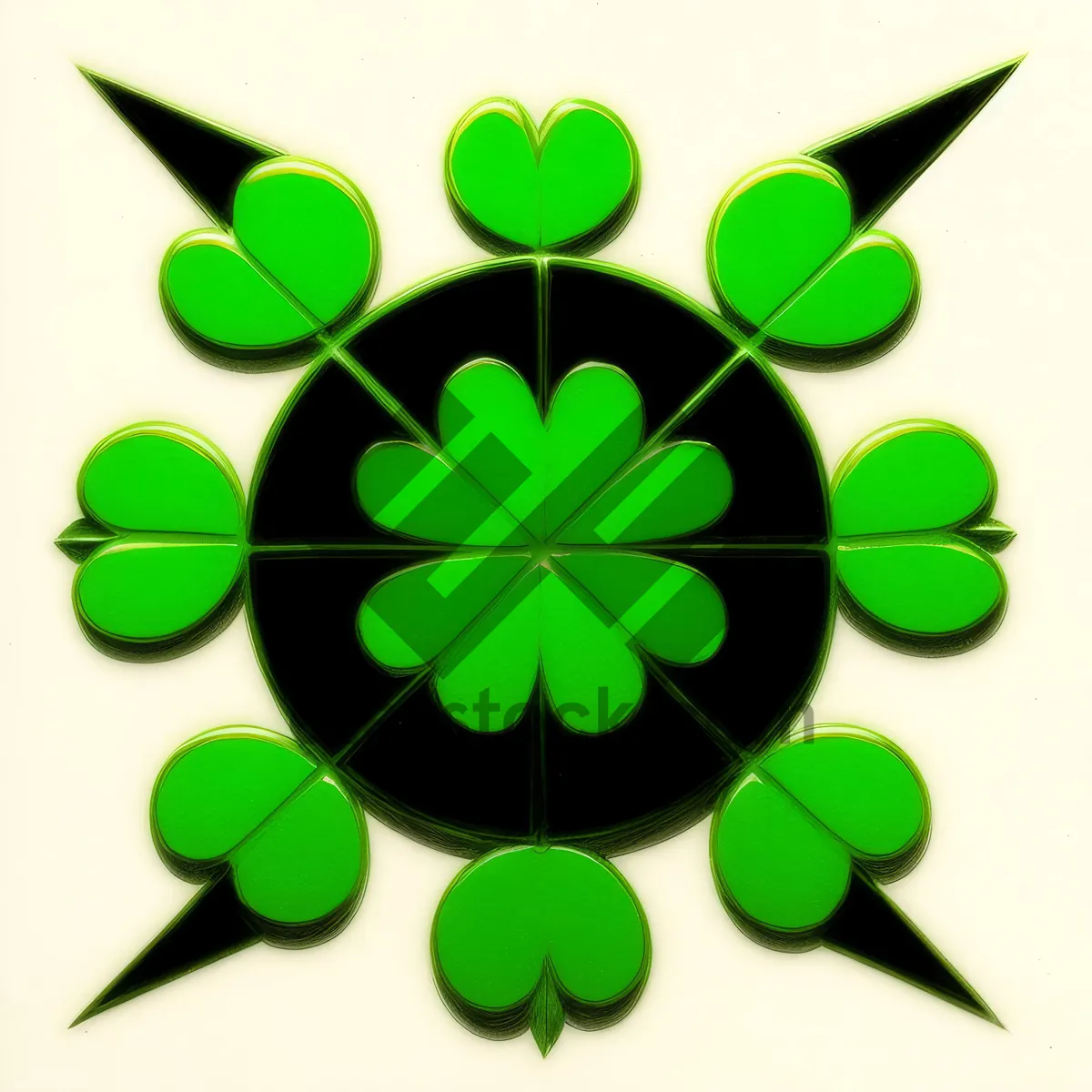 Picture of Recyclable Clover Leaf Symbol Graphic Design