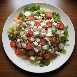 Fresh and Healthy Garden Vegetable Plate