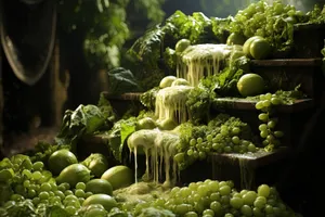 Fresh Fruit and Vegetables at Farmers Market