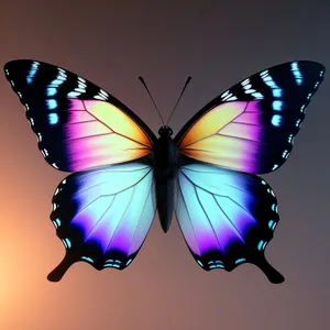Serenity in Flight: Monarch Butterfly on Vibrant Viola