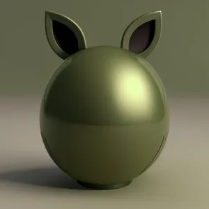 Egg Cup: 3D Symbol Design Graphic Shape