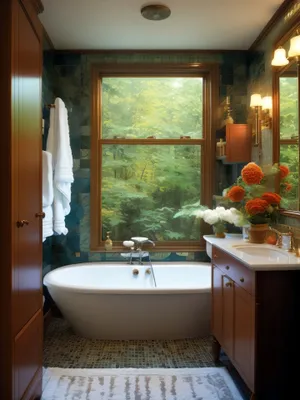 Luxurious Bathroom Retreat: Clean Modern Design with Stunning Light