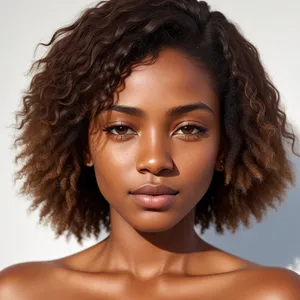 Beautiful Afro Model with Attractive Features