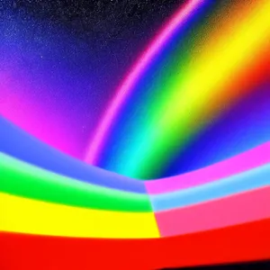 Futuristic Colorful Plasma Burst Light Art