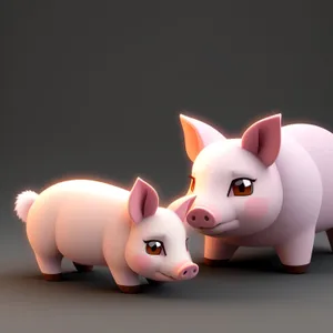 Pink Piggy Bank - Financial Wealth Savings Icon