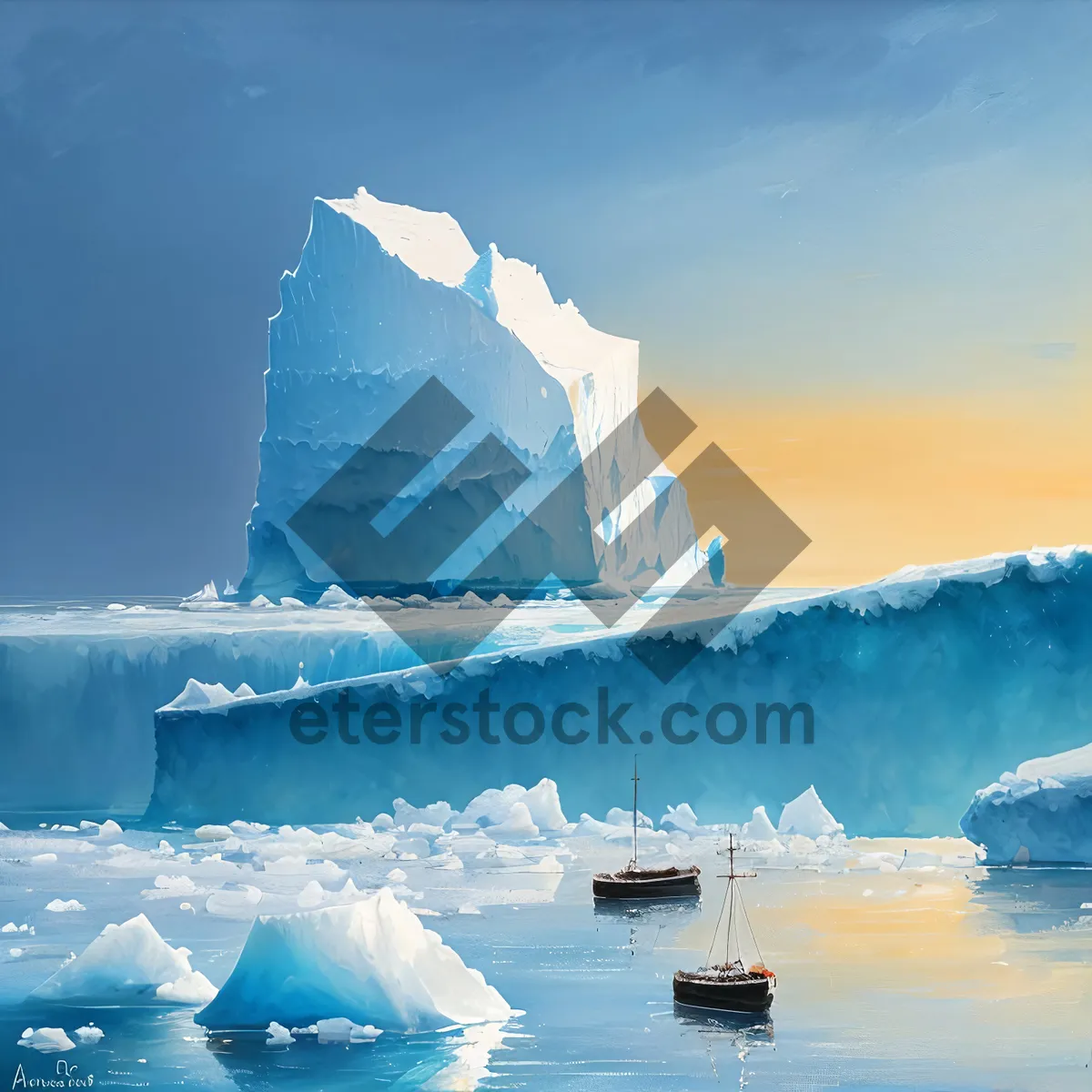 Picture of Arctic Winter Wonderland: Majestic Frozen Landscape  

Note: This is an example of a short name for an image based on the provided tags.