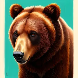 Cute Brown Bear Sporting Dog Face