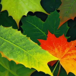 Vibrant Autumn Foliage in a Colorful Maple Forest