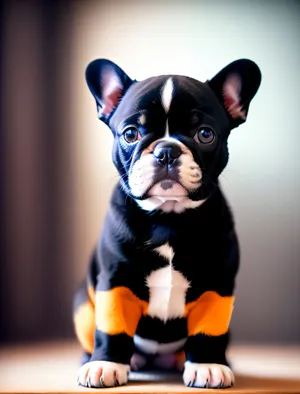 Playful Terrier Bulldog - Purebred Canine Portrait