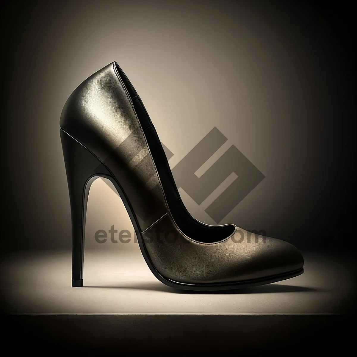 Picture of Leather Shoe Seat: Shiny Elegance in Fashion