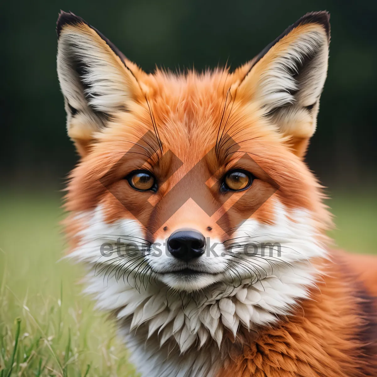 Picture of Curious Kitty's Adorable Red Fox Portrait