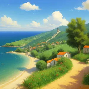 Sunny Shoreline Serenity