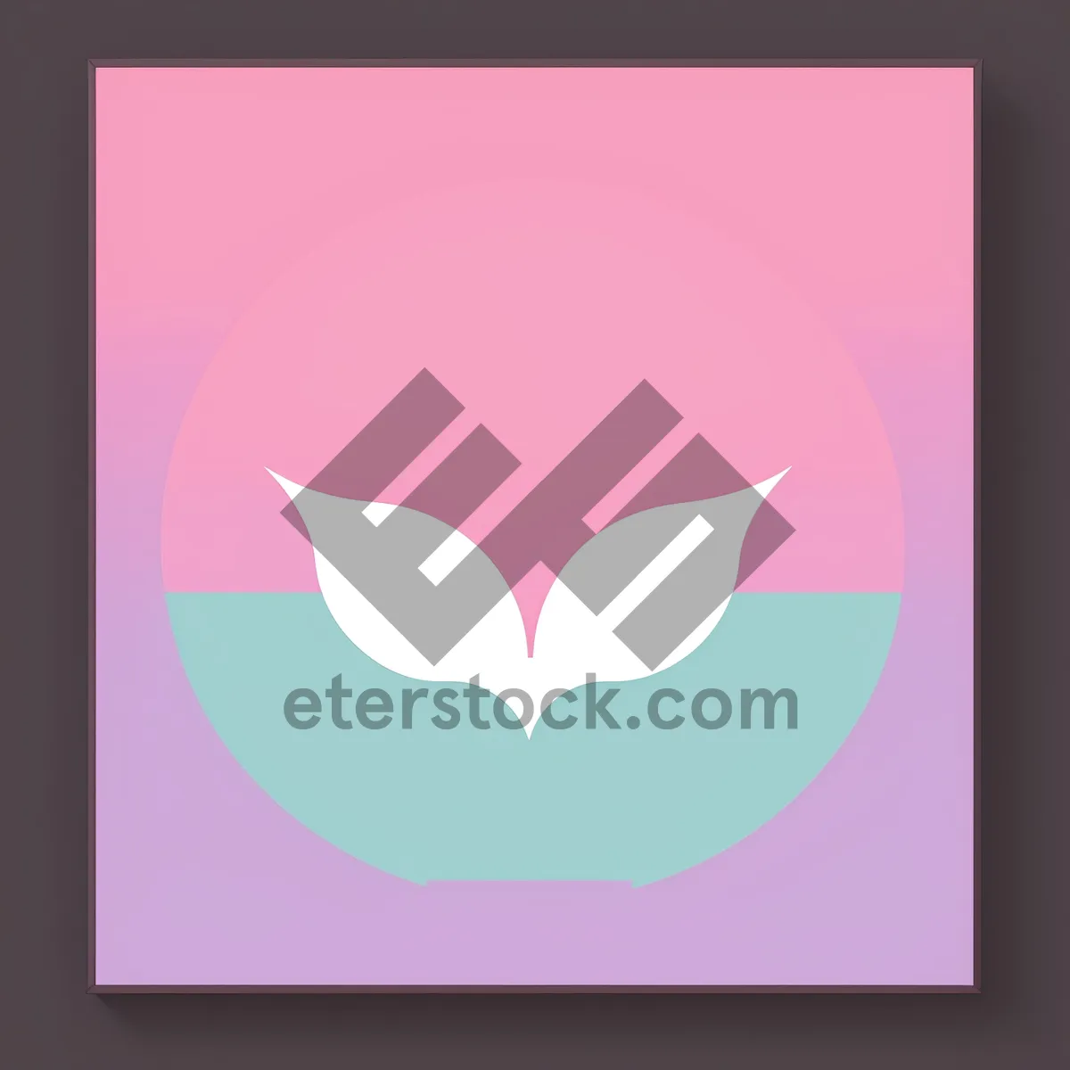 Picture of Artful Graphic Icon with Symbolic Card Design