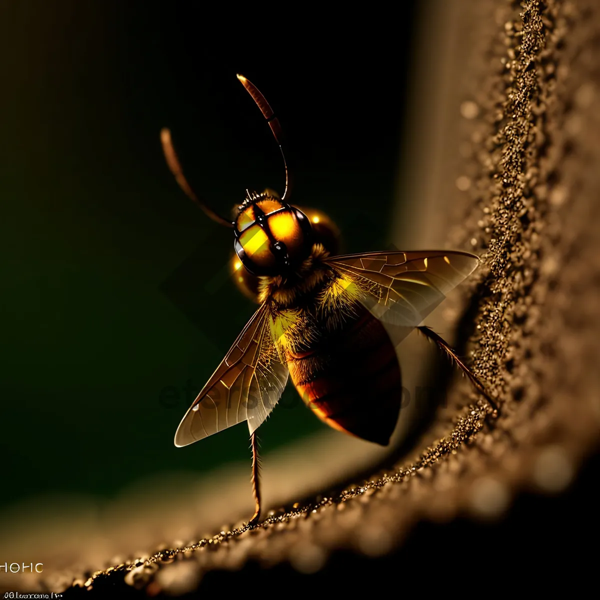 Picture of Dragonfly Wing Close-Up: Invertebrate Insect Fly