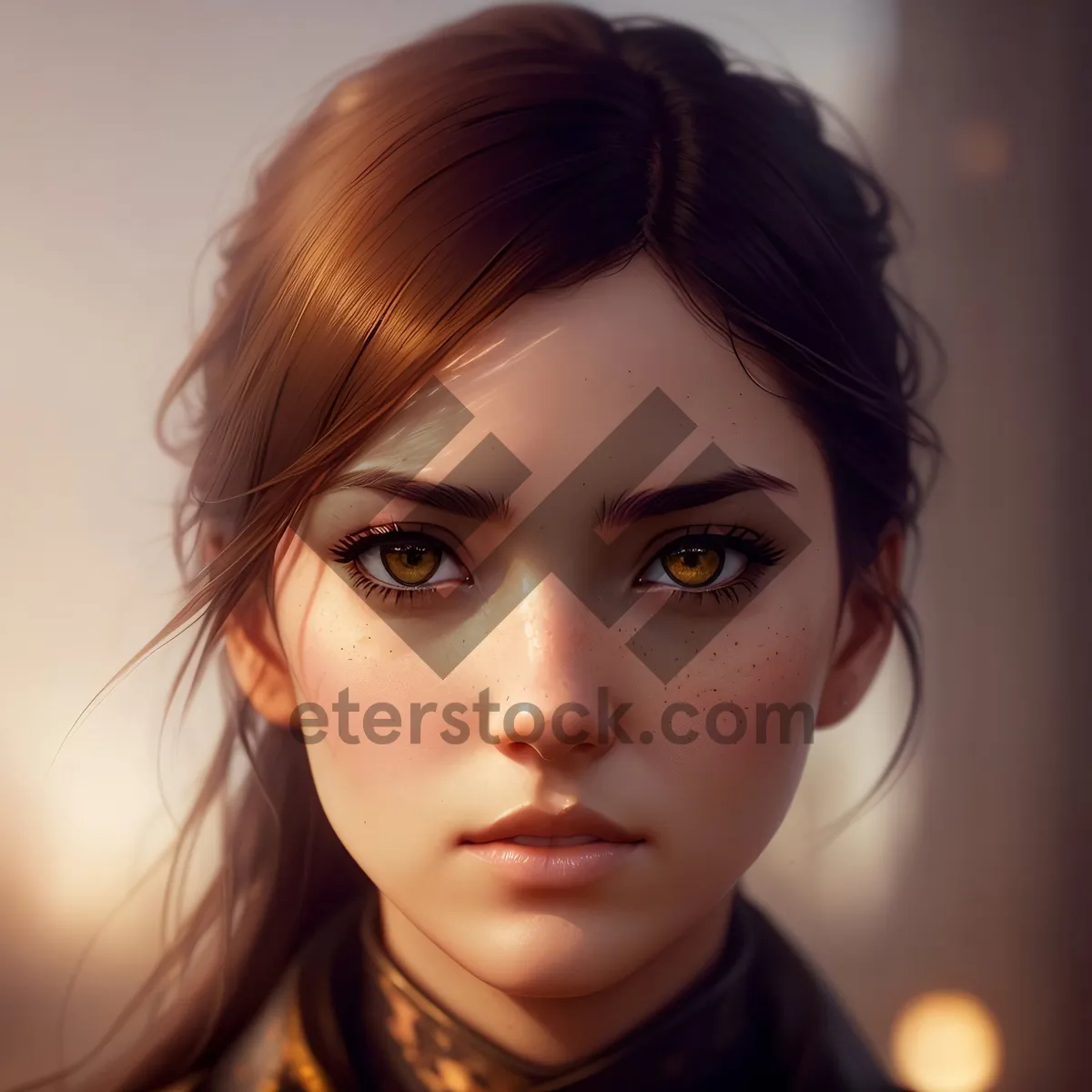 Picture of Sensual Smasher: Attractive brunette model with captivating eyes and a charming smile