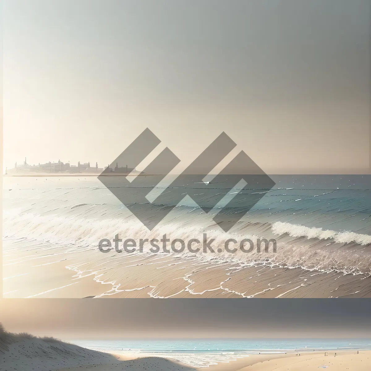 Picture of Tranquil Beach Paradise with Turquoise Waters
