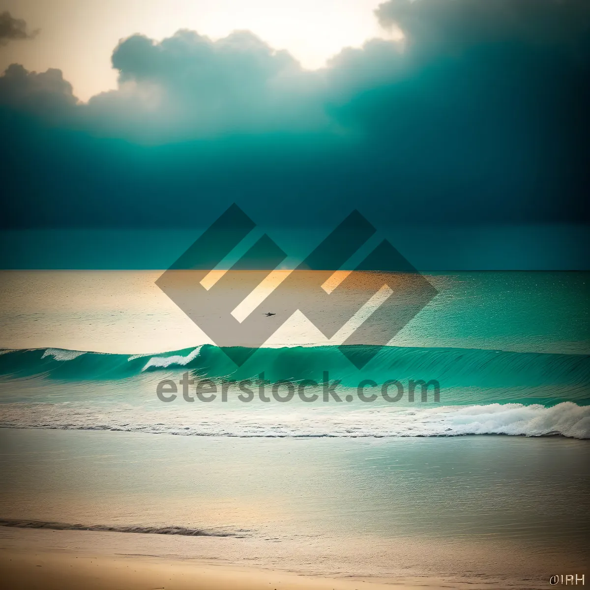 Picture of Tranquil Tropical Sunset on Paradise Island
