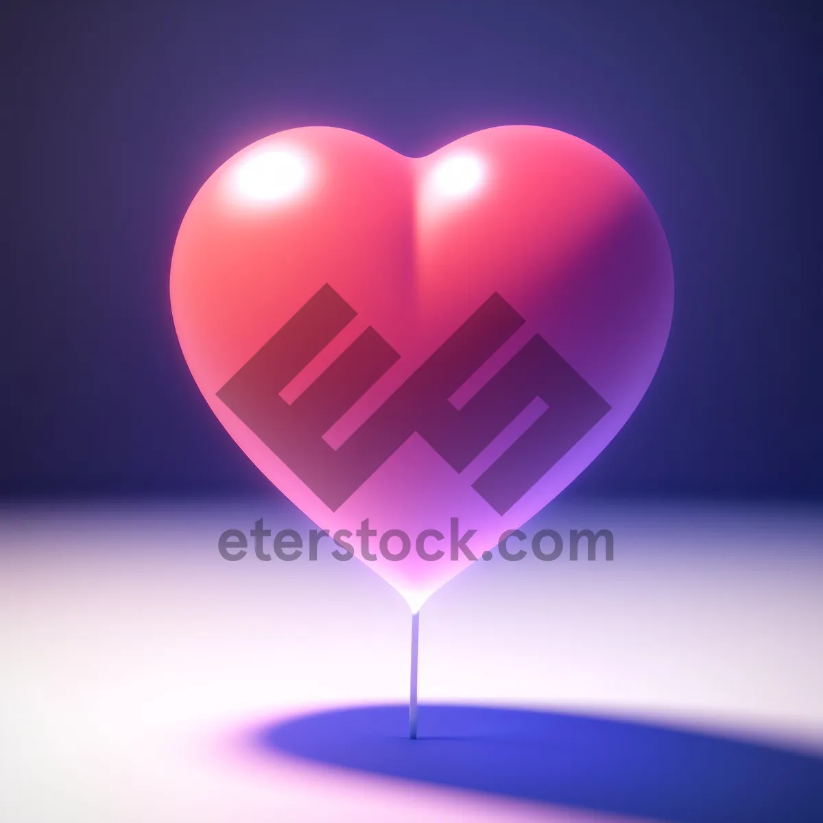 Picture of Colorful Heart Icon Set for Valentine's Day