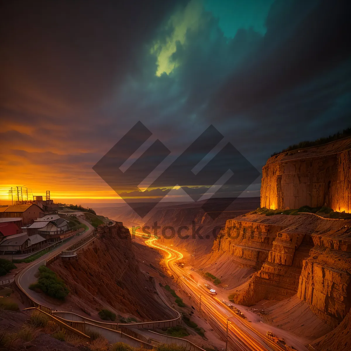 Picture of Sunset over Grand Canyon's majestic landscape