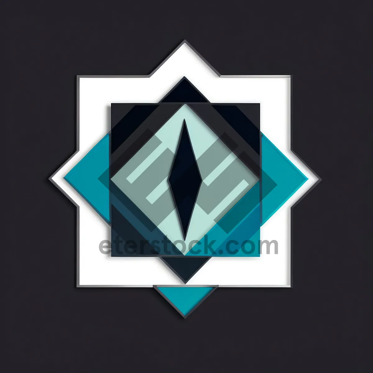 Picture of Heraldic Pyramid Icon Design: 3D Symbol