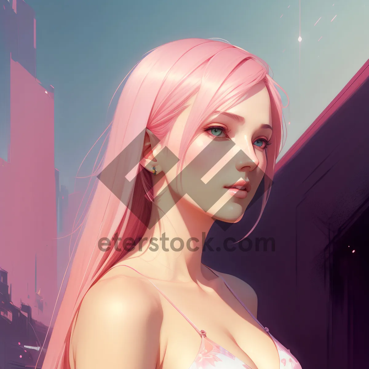 Picture of Seductive Blonde Fashion Model with Irresistible Charm