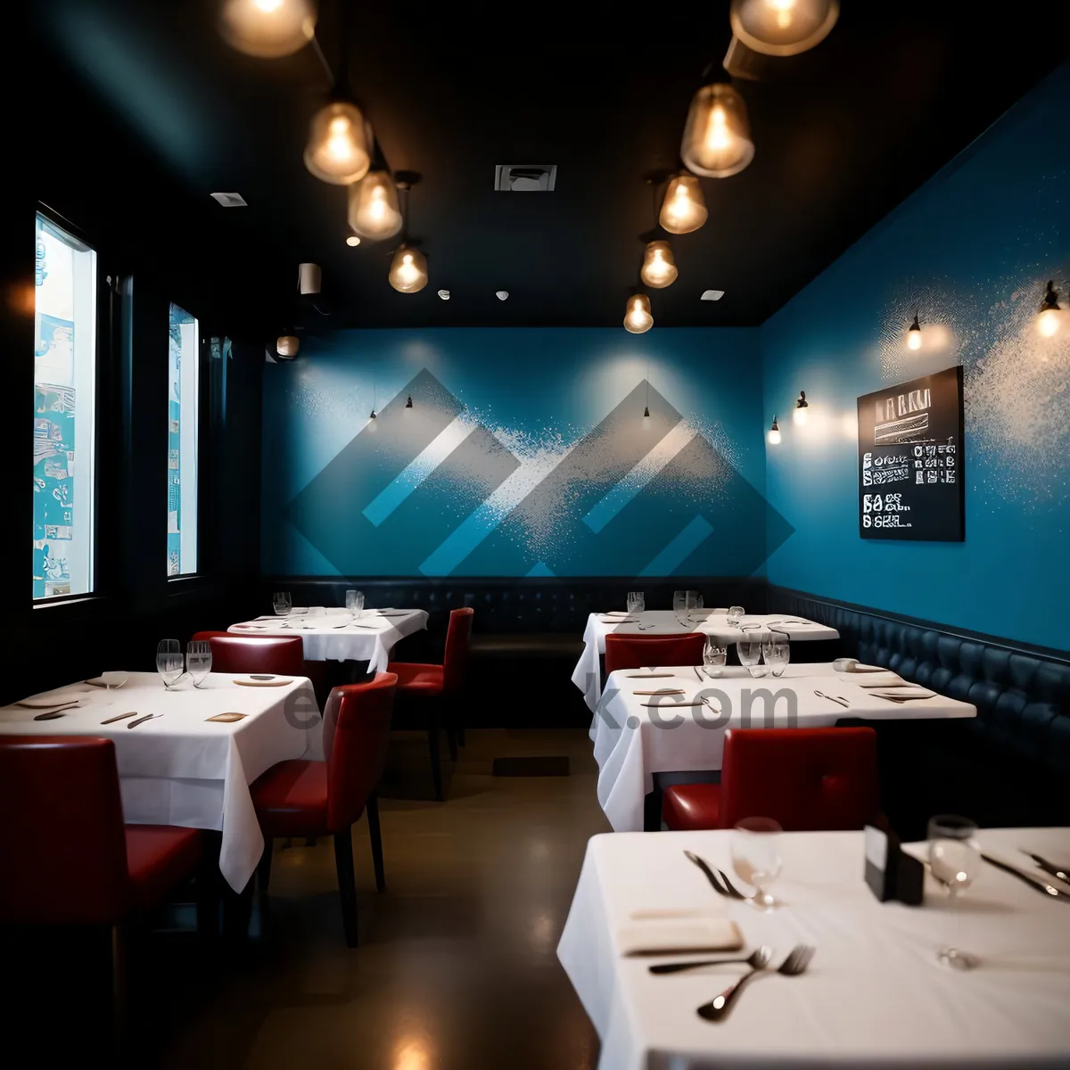 Picture of Modern Restaurant Interior Design with Luxury Furniture