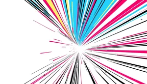 Abstract Colorful Fractal Design with Light and Motion