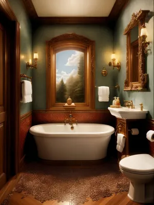 Modern Luxury Bathroom with Elegant Interior Design