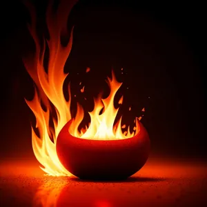 Blazing Inferno of Fiery Flames