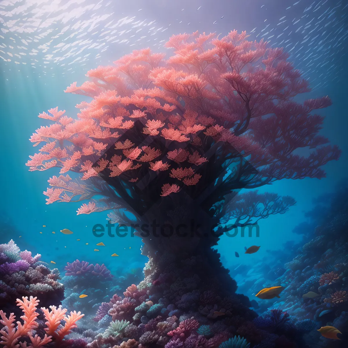 Picture of Vibrant Life Below the Sunlit Coral Reef