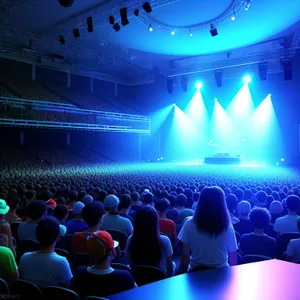 Vibrant Disco Lights Illuminate the Stage