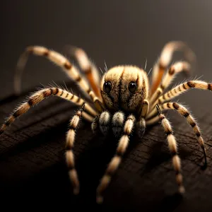 Creepy Crawler: Hairy Wolf Spider in Close-up