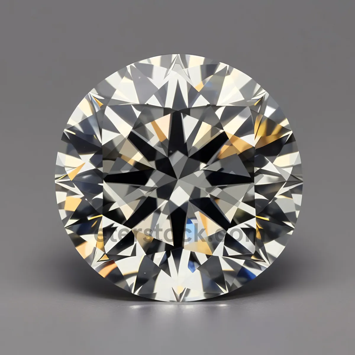 Picture of Shimmering Jewel: Brilliant Diamond in Transparent Glass