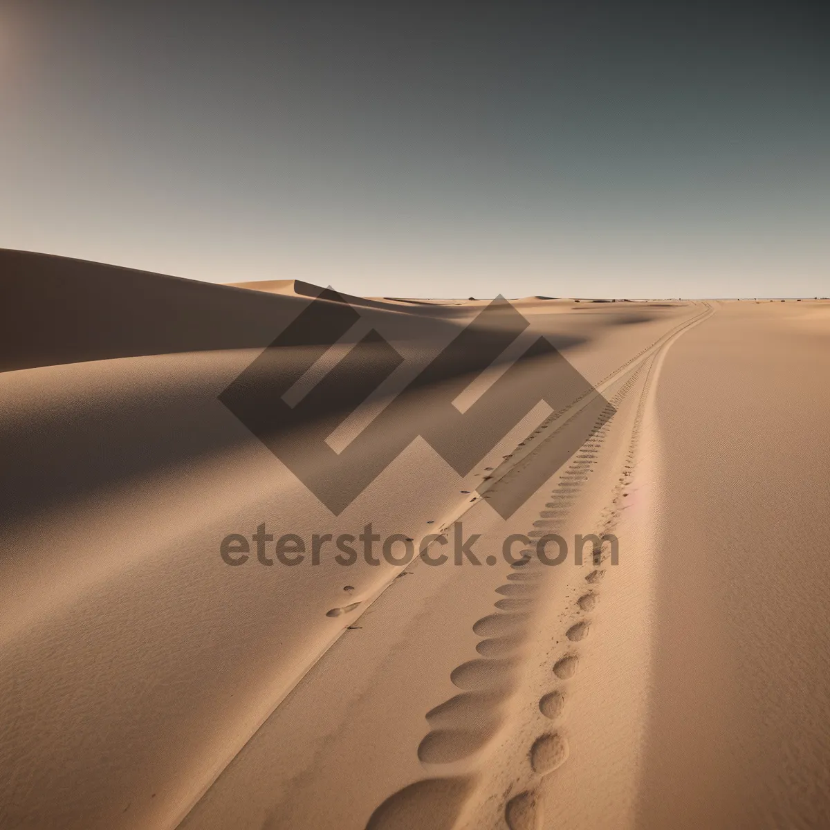 Picture of Dunebound Journey: Desolate Sands and Open Skies