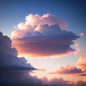 Volcano Sunset: Majestic Mountains Embracing Fiery Skies