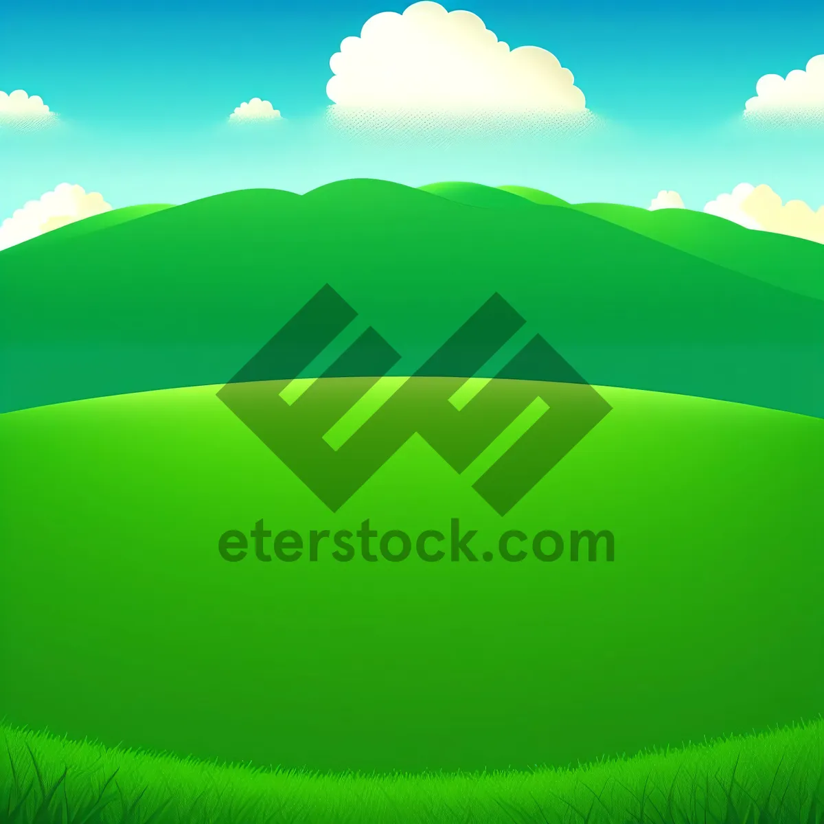 Picture of Vibrant Summer Sky Over Meadow